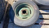 Used 215/70R15 Tires with 4 bolt auger rims, F120