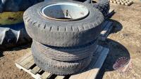 Used 10.00-22 Assorted Trailer Tires w/ rims, F120