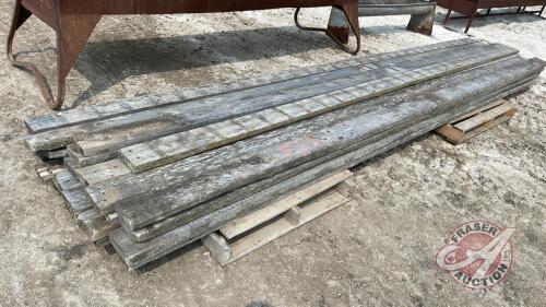 26 Used Fence Rails 15'x6"x2", F110