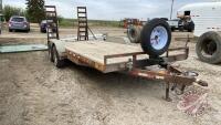 2007 PJ Utility Trailer, 18'x7' flatdeck, F153, VIN#3CVC5182072109096, Owner: Larry J Wark Seller: Fraser Auction__________________ ***TOD in the Office***