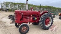 1953 McCormick Deering Super W6 tractor, s/n 6648, 40hp F139