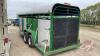 1980 Hale Gooseneck Livestock Trailer, 20ft, F135, VIN#88805642, Owner: Robert L Plett, Seller: Fraser Auction_________________________ ***TOD-office Trailer**** - 3