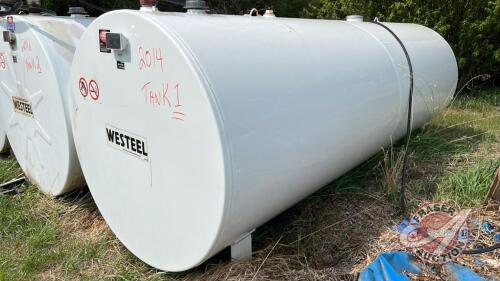 1000-gal Westeel fuel tank (TANK #1) No pump included