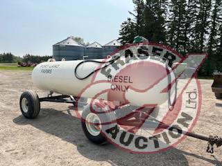 1000-gal NH3 tank converted to diesel fuel tank