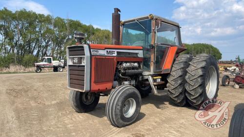 Massey 2745 2WD Tractor, F192, 2734 hrs showing, s/n9R 004736 ***keys - office trailer***