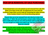Pick-Up & Removal of purchases information