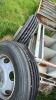 Used Michelin 10R22.5 tire on 6-bolt rim - 2