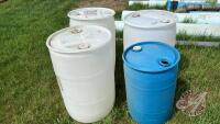 (4) poly barrels